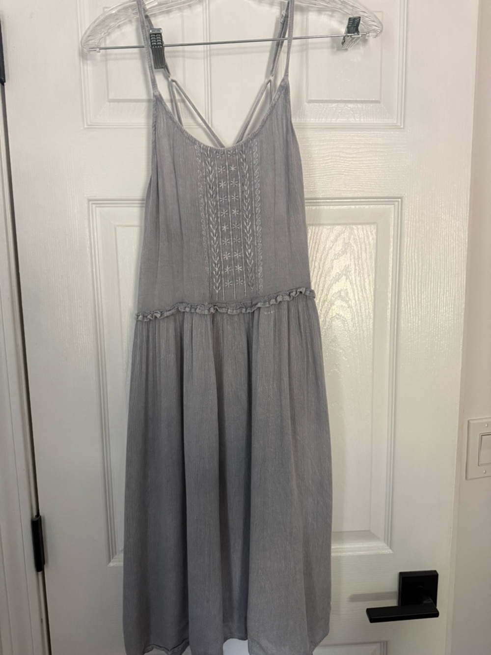 Yak & Yeti Gray Spaghetti-Strap Sundress - Women